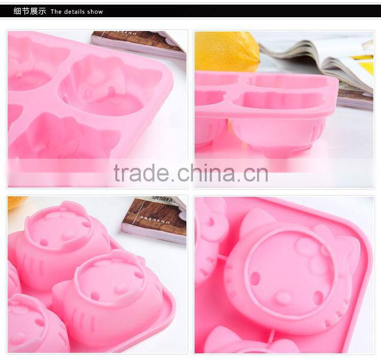 Pink silicone cake molds baking tools