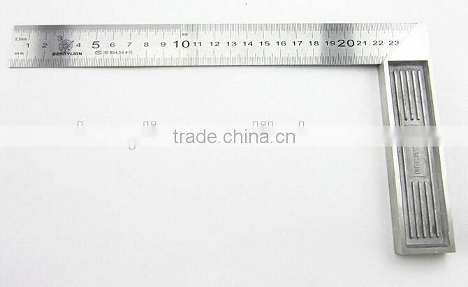 200mm measuring angle tool square degree ruler, Z-alloy metric ruler