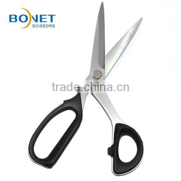 STA0017 CE qualified 10'' 4.0mm thickness titanium coating precision grinding blades nylon handle high quality tailor scissor