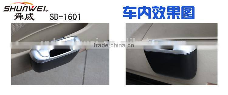 UNIVERSAL Mini Auto Car Trash Rubbish Can Garbage can Dust Case Holder Box Black