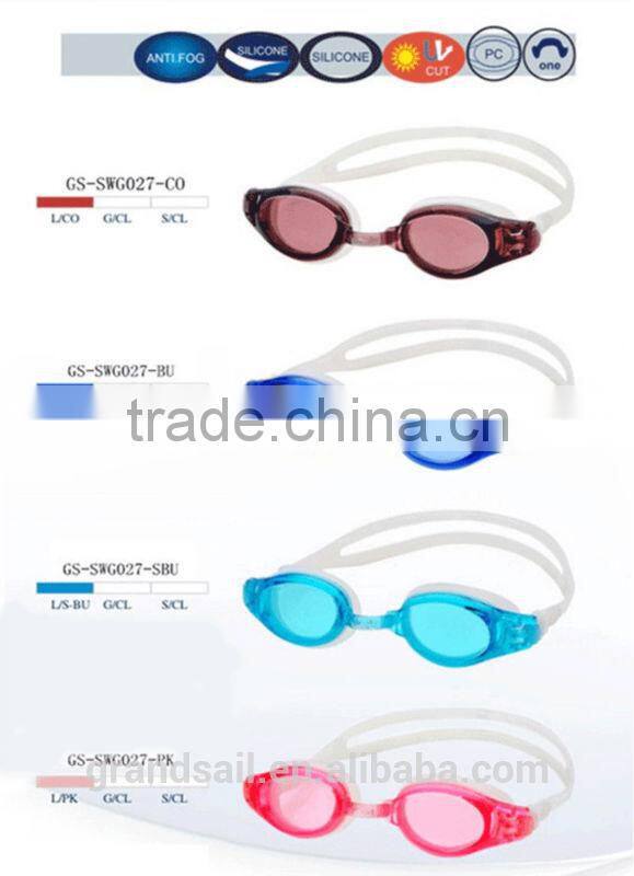 Customized Silicone Swimming Goggles for Adult