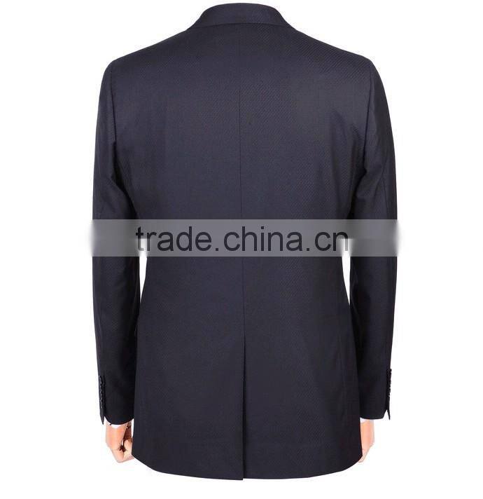 Exclusive wool silk fashion single breast two button satin notch lapel blazer