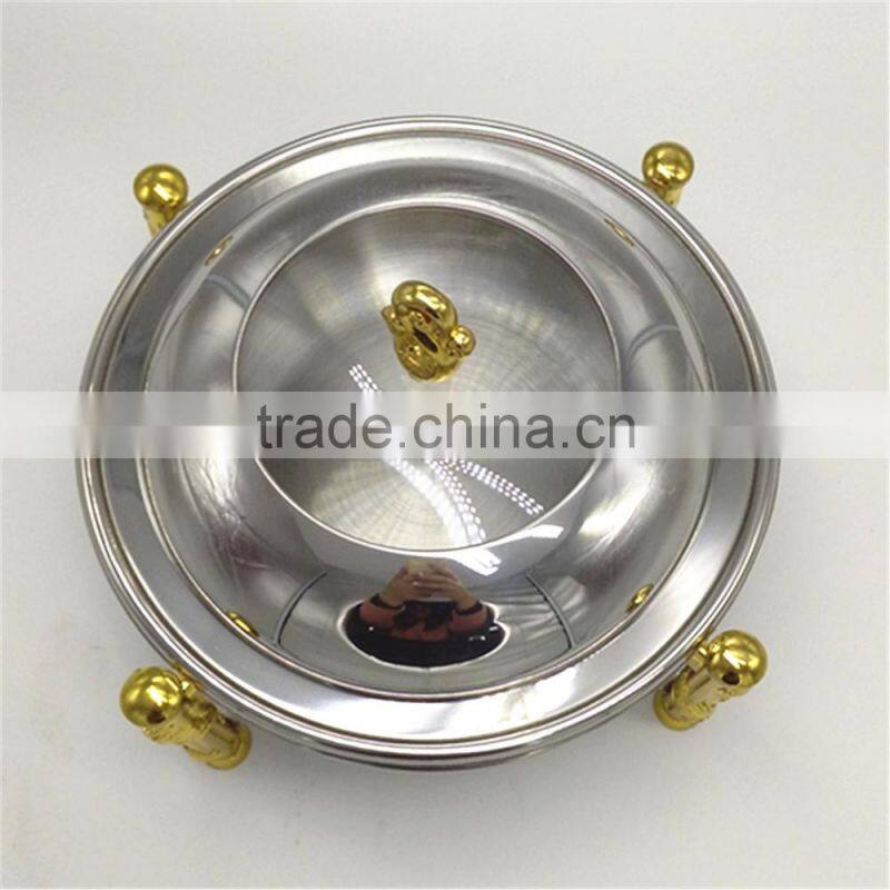 Hot sale Round gold Stainless Steel Buffet Chaffing Dish