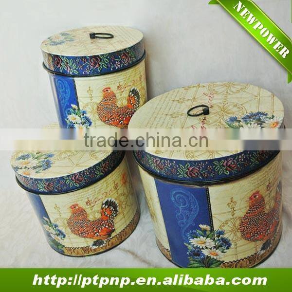 Home and Garden animal design collection iron storage box with handle