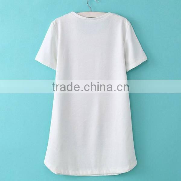 HD-D281 Wholesale fashion women cotton short dress/ladies casual dress