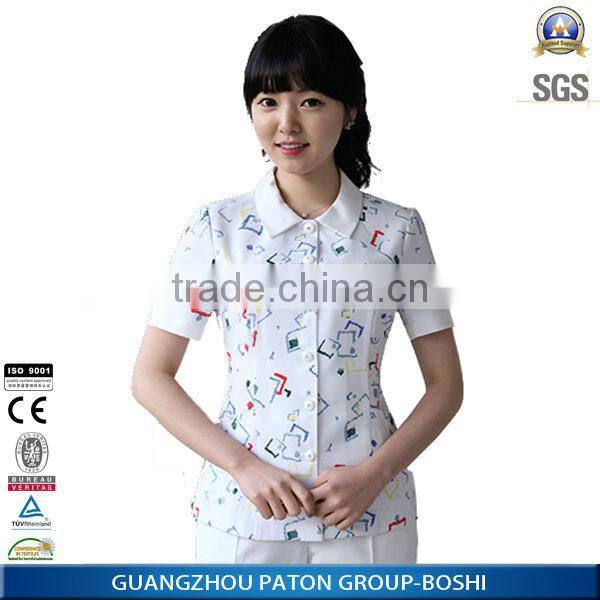 Nurse Uniform Good quality MU-71, 2015 fashion china hospital uniform factory