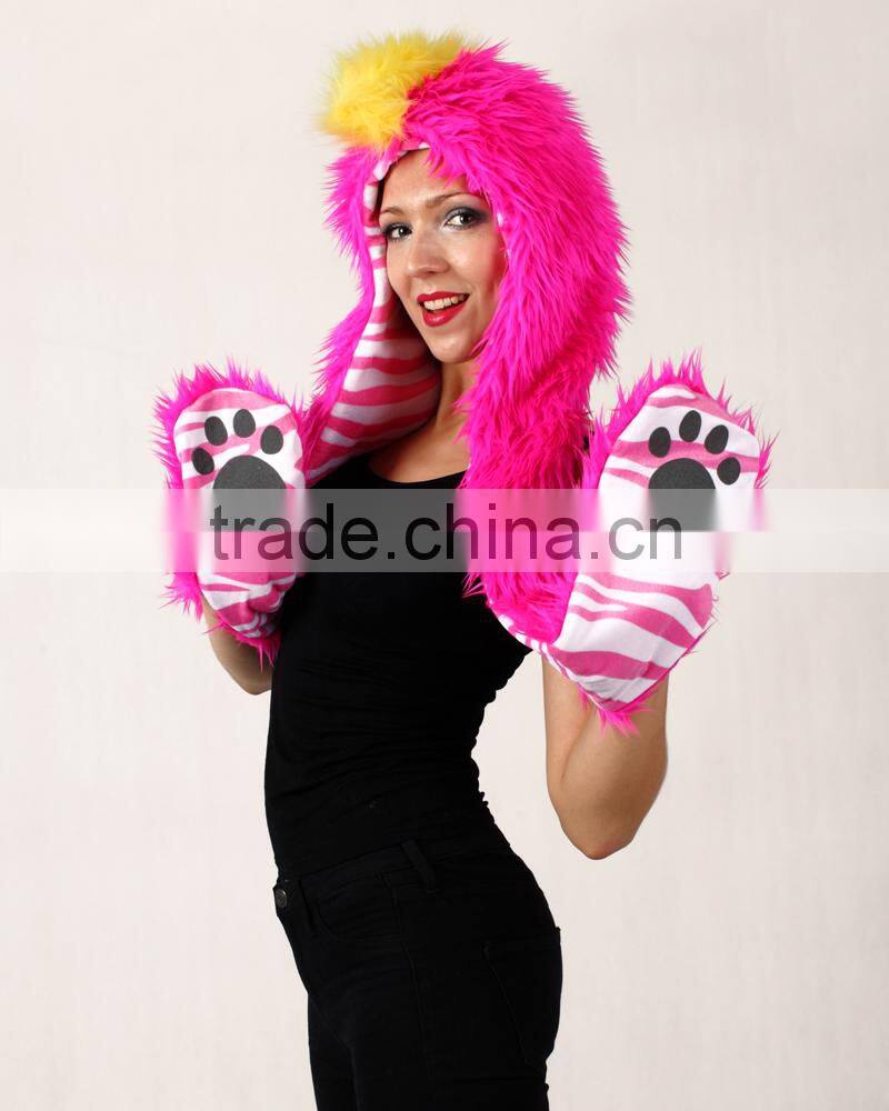 Custom Winter Hotsale Sexy Black Animal Girls ladies hats wholesale