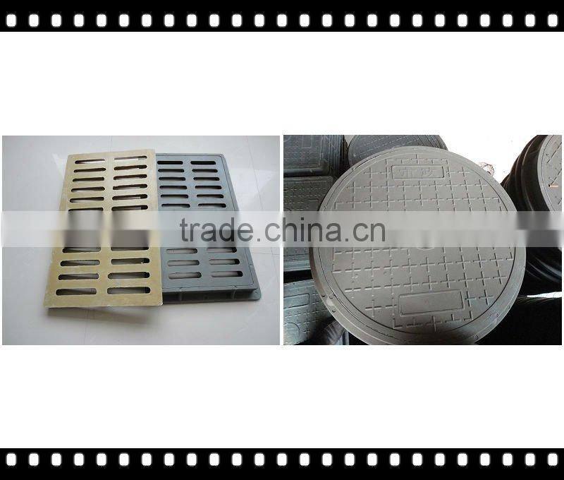 Plastic composite manhole cover and road grates