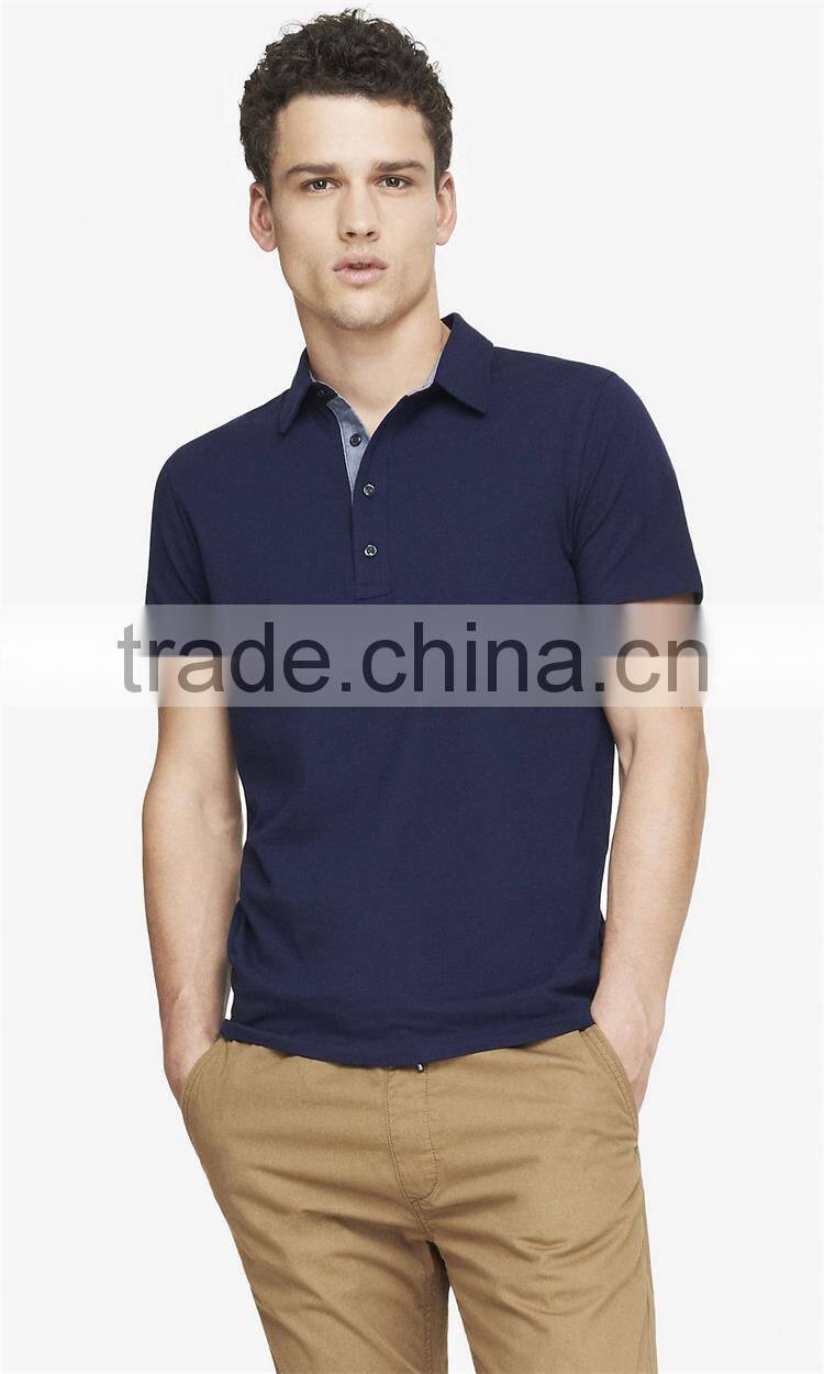 New design mens polo short sleeves polo shirt