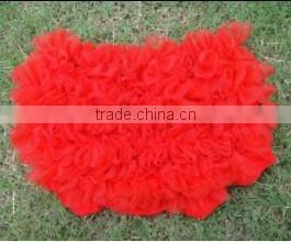 Wholesale fancy dress 100% cotton solid color baby bloomers with ruffle