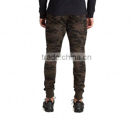 Hot sale track pant fashion camo slim fit joggers mens sports wear