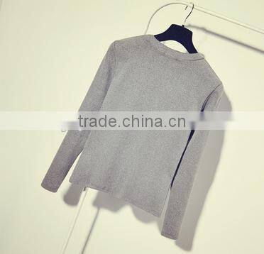 wholesale charming women long sleeve print t-shirt