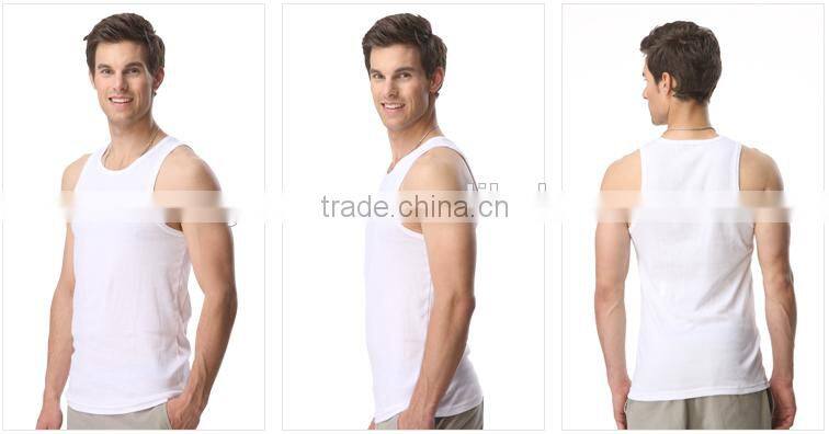 Factory Provide Seamless Pain Color Mens Tank Top