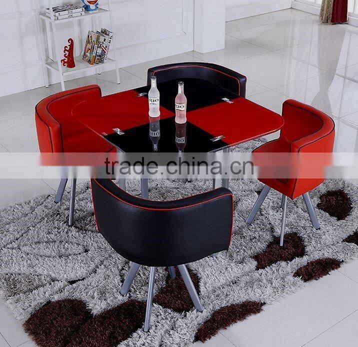 Simple style dining table set / luxury sectional dining table and chair