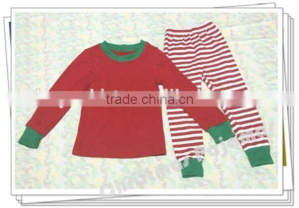 Christmas Fall 2015 Winter ruffle set baby kids sleeping clothing set giggle moon remake Persnickety sets stripe pajamas outfits