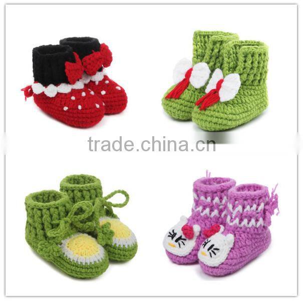 crochet baby shoes 2016 new design handmade baby shoes