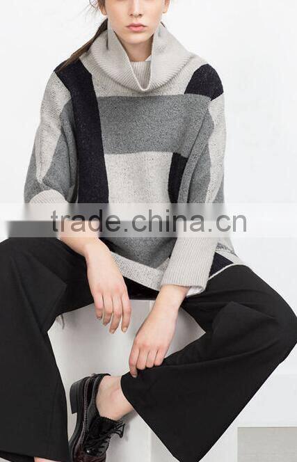 EY0846S New Design 2016 Women Fashion Turtleneck Knit Pullover Sweaters