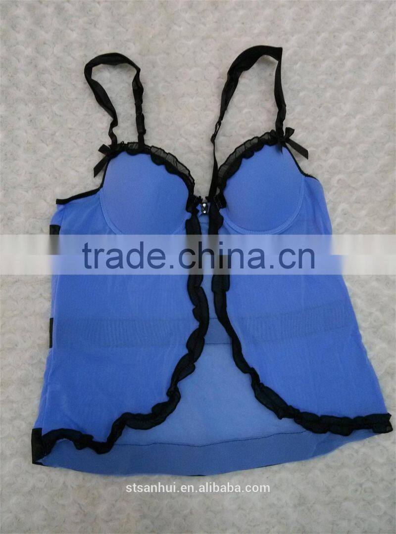 ladies sex bra cut and sew elegant bra with embroidery