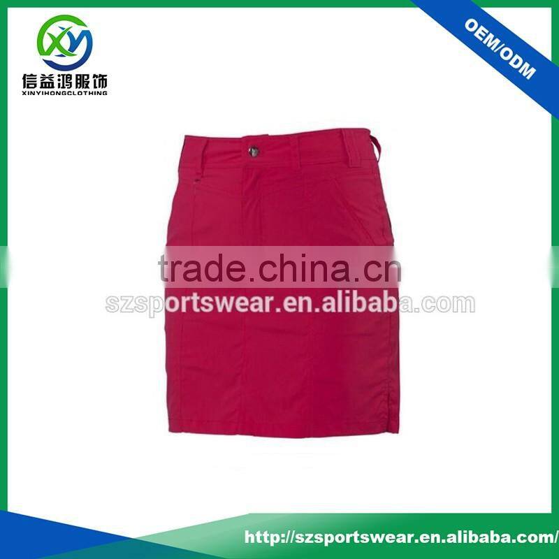 Personal design straight skirt women slim fit sport skirts in red