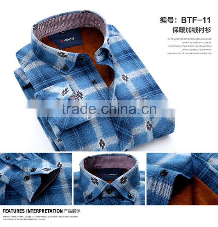 2015 Custom Plaid Flannel Casual Shirt For Men
