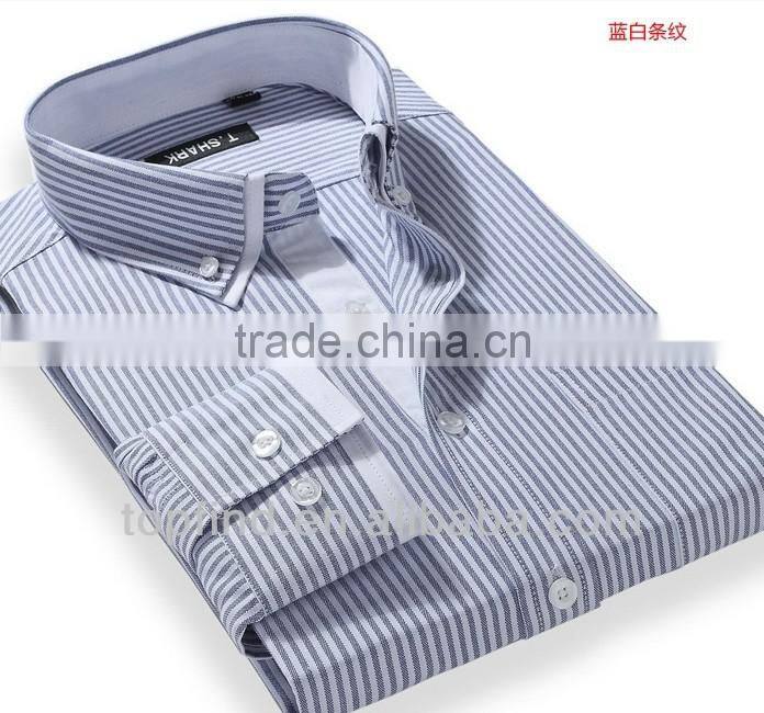 2014 men's long sleeve dress cotton shirt