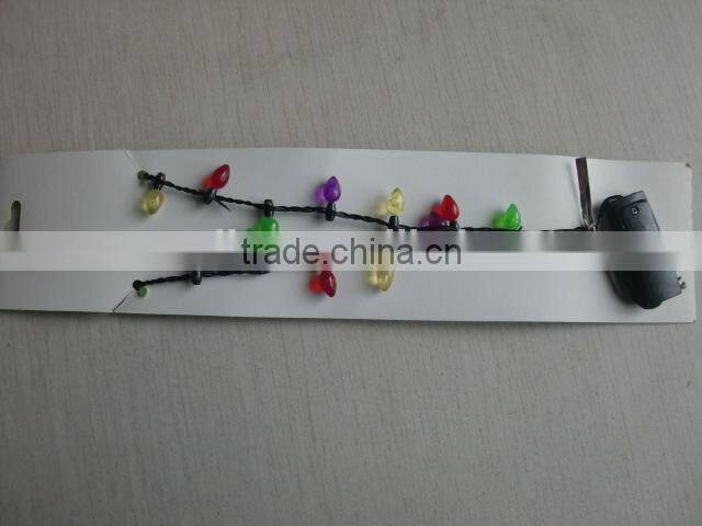 Festival jewelry christmas LED flashing necklace