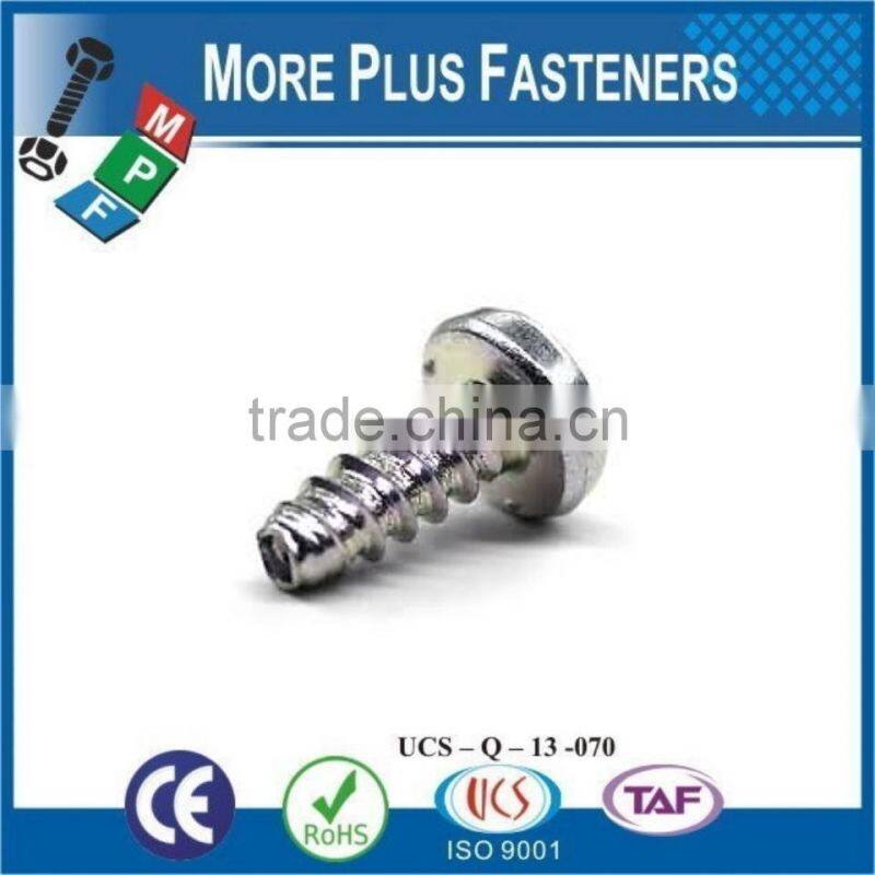 Made in Taiwan Trilobular Thread Rolling Tapping Screw Type Z Drive Flat Head