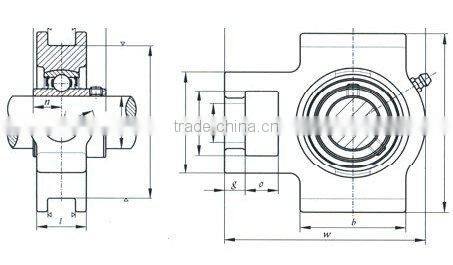 High quality pillow block bearings UCT210
