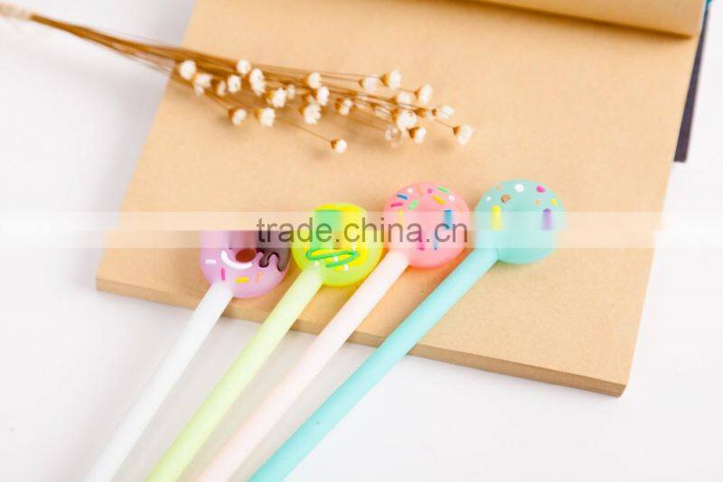 Cute Doughnut gel pen escolar stationery canetas school office supplies