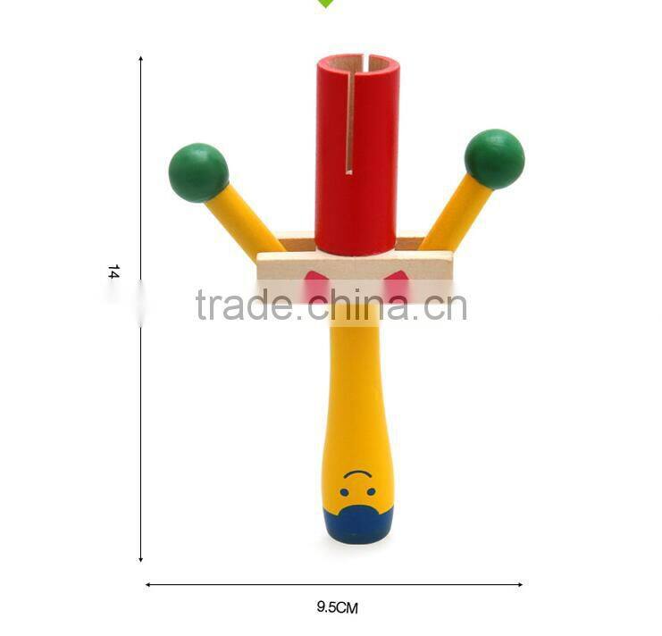Hot sale wooden baby hand shacking bell toy educational musical toys