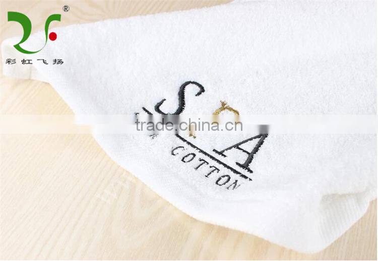 100% cotton embroidery spa hand towel