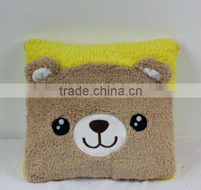2 in 1 baby blanket custom logo print pillow blanket