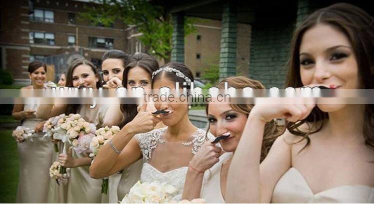 Paper fake moustache and false lips false beard