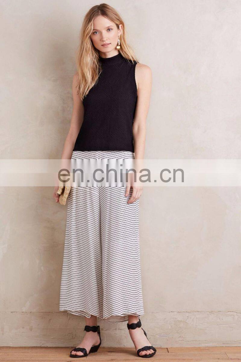 Pullover Sleeveless Top Vest Mockneck Knit Tank Custom Knit Sweater Women