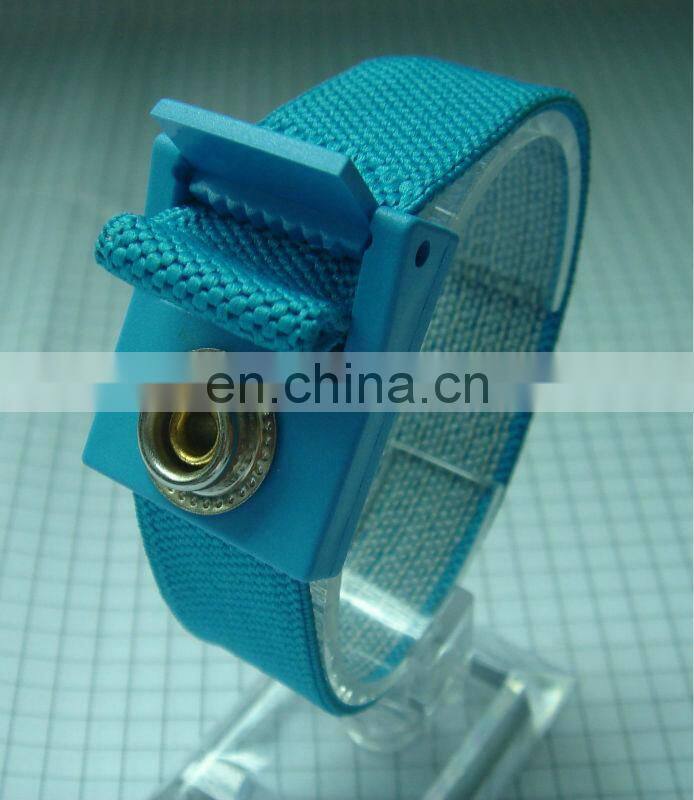 High quality professional custom wrist band economy antistatic esd fabric wrist strap