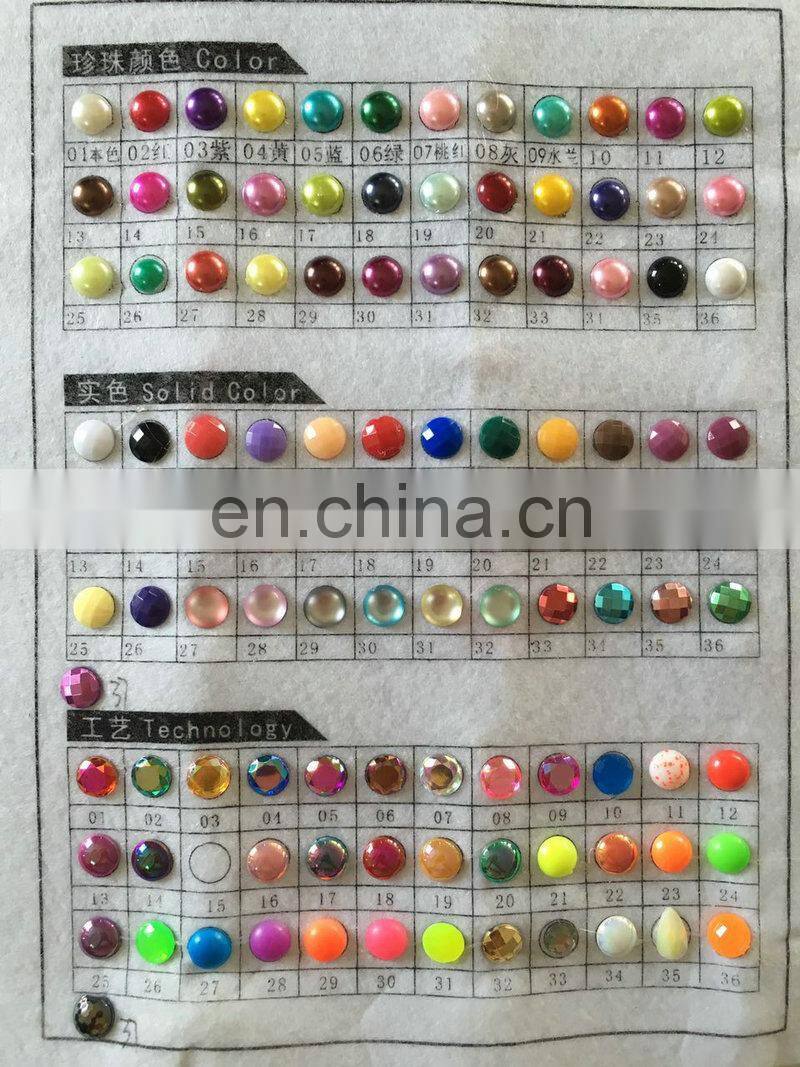 Jet Hematite acrylic hot fix stone