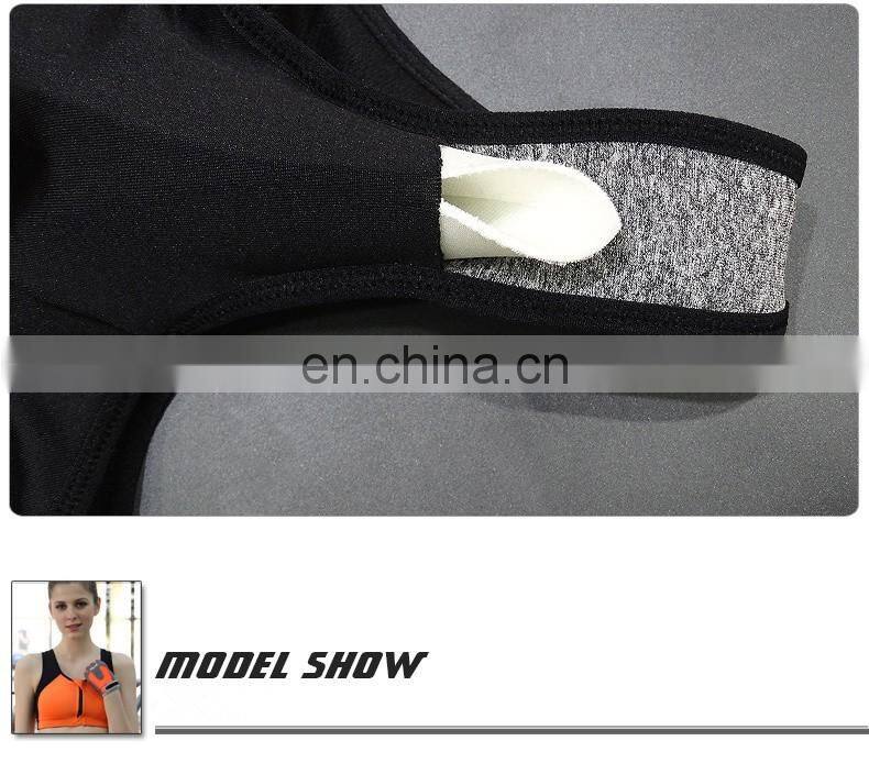 5 color zipper high quality custom sublimation professional sports bra#804