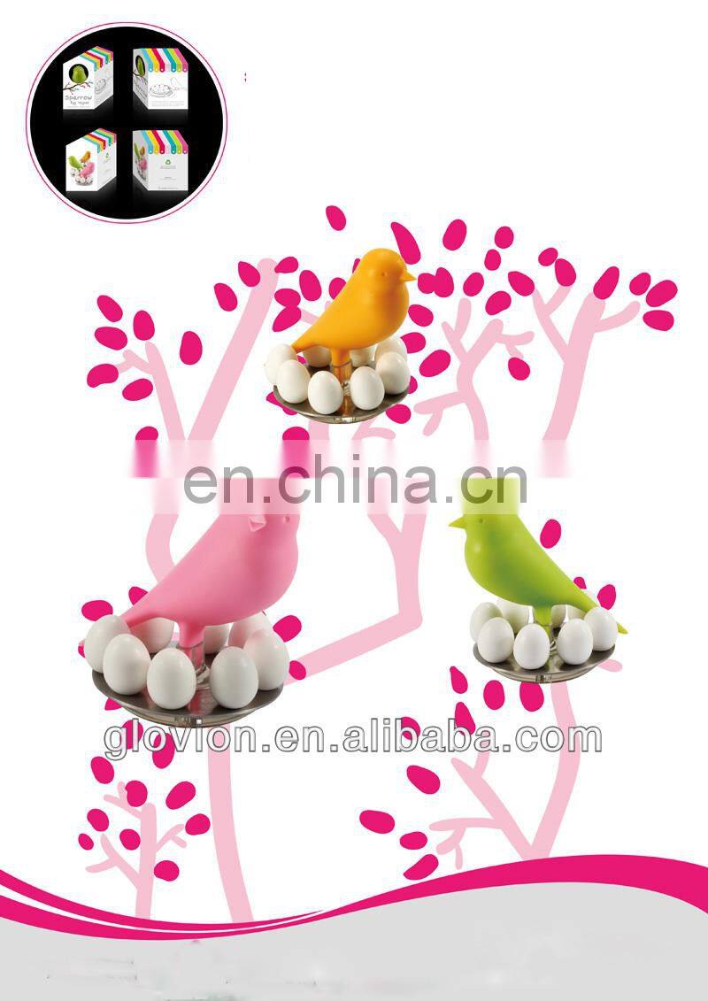 Novelty home decoration cute Bird Holder Set Fridge Magnets small circular magnets