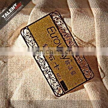 Custom Private Metal Golden Company Business Vip Card For Promotion