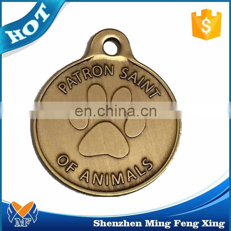 Wholesale color printed cheap metal custom engraved dog tags