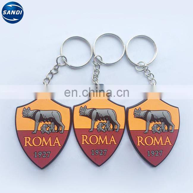 High quality promotional customized soft pvc keychain