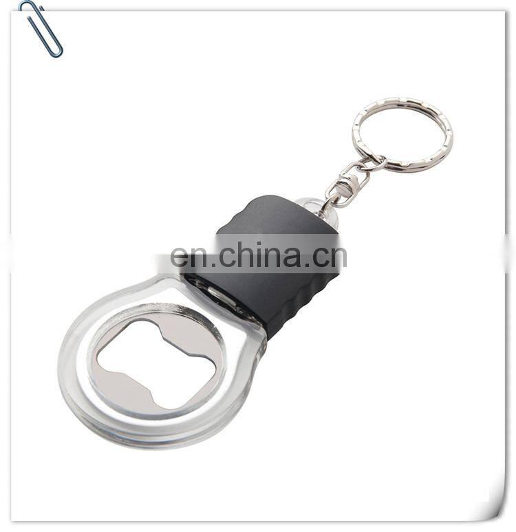promotion bright idea bottle opener key led light keychain