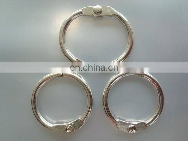Wholesale metal opening keyring/metal spring closing rings for bag part accessories