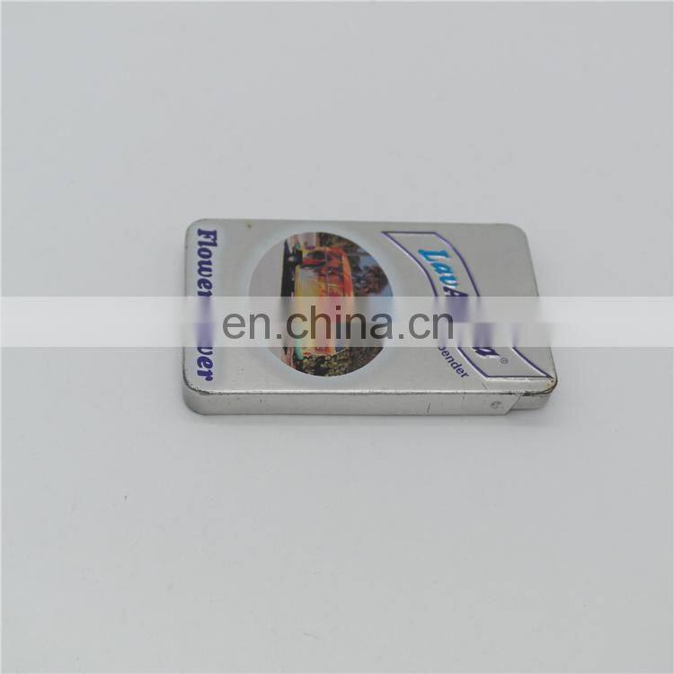 slide lid curved chewing gum candy rectangle metal packaging tin boxes