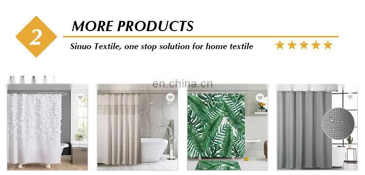 Waterproof Polyester Fabric Bathroom Animal Printed Shower Curtain