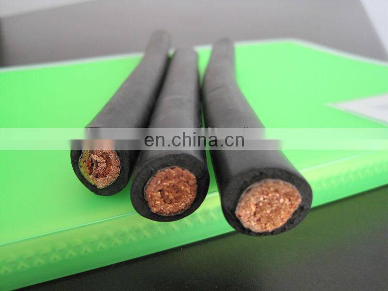2021 year large export copper conductor welding cable 70mm2 rubber cable
