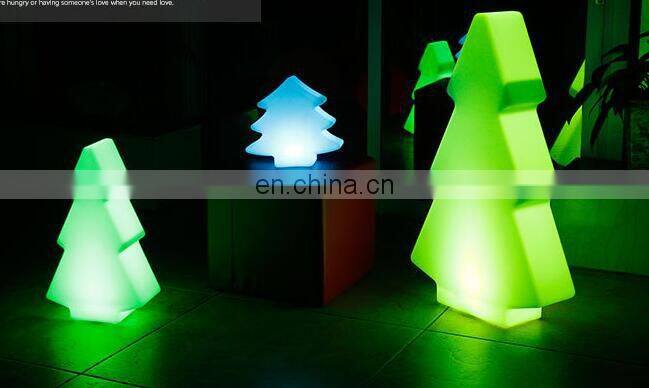 Battery operated colorful changing remote control led christmas tree