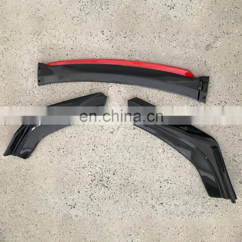 2021 New Other Exterior Accessories carbon fiber front lip ABS universal front bumper lip splitter spoiler front shovel