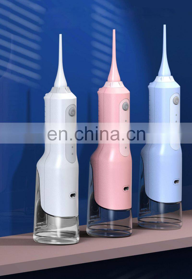 NEW ITEM OEM Portable Traveler Handle Cordless Freedom Electric Dental Oral Irrigator 170ml Tooth Water Flosser Soft Waterproof