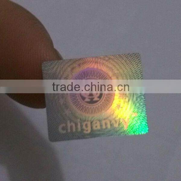 3.5*1.2cm silver background 3D glitter hologram